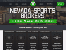 Tablet Screenshot of nevadasportsbrokers.com